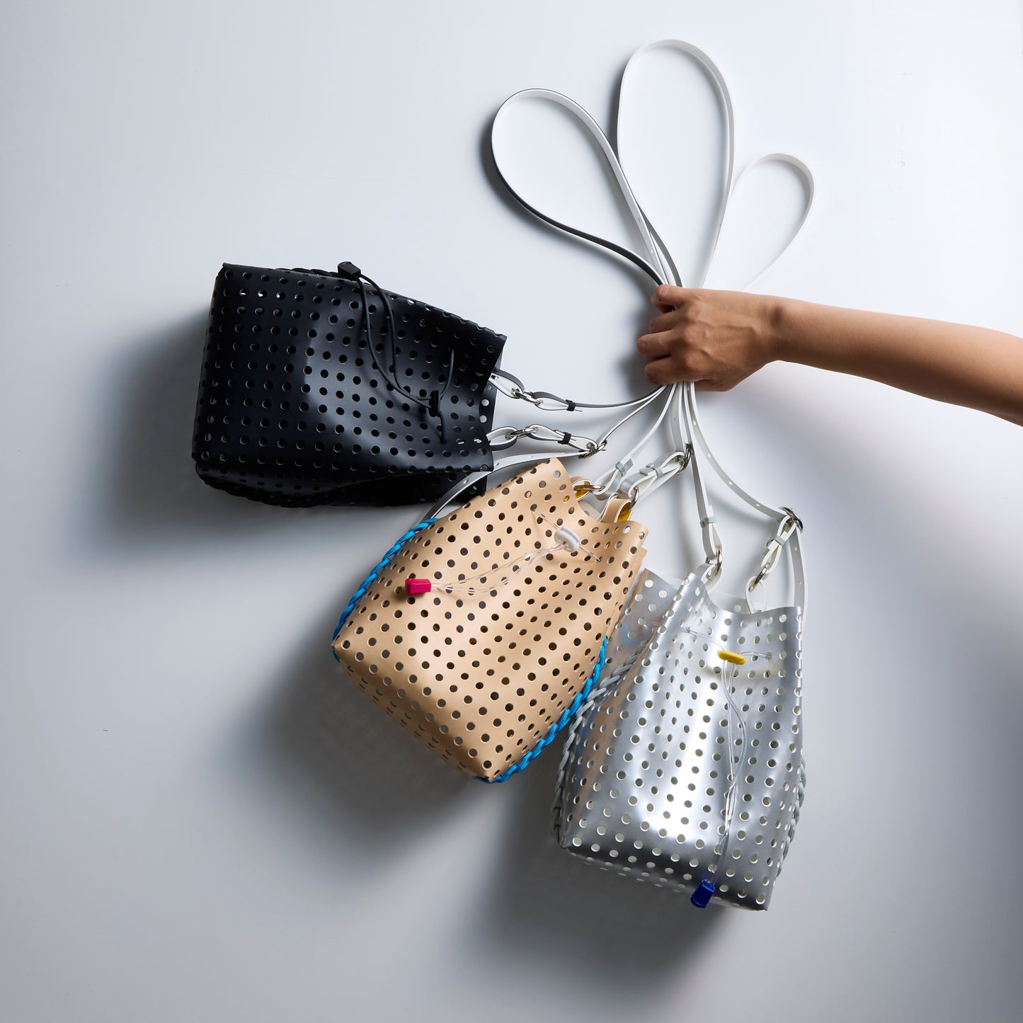 LAN / PO Polka S Shoulder Bag/Drawstring Bag 